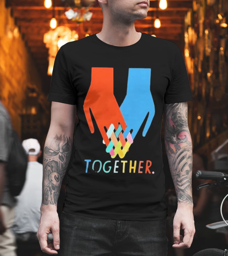 Interlocking Hands Unity Concept Together T-Shirt