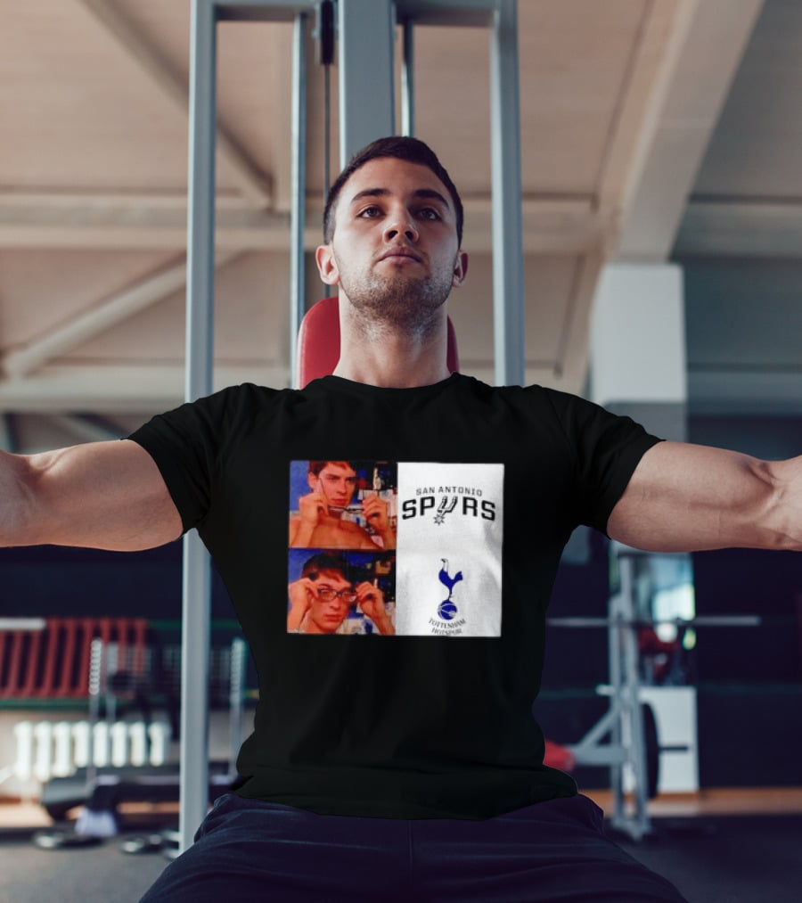 Peter Parker Reading Glasses Meme San Antonio Spurs Tottenham Hotspur T-Shirt