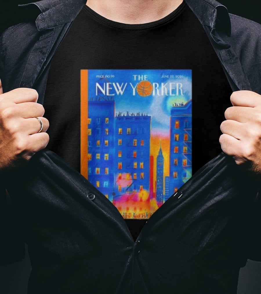 Pierre Emmanuel Lyet The New Yorker June 12 2023 Basketball Art Cover T-Shirt