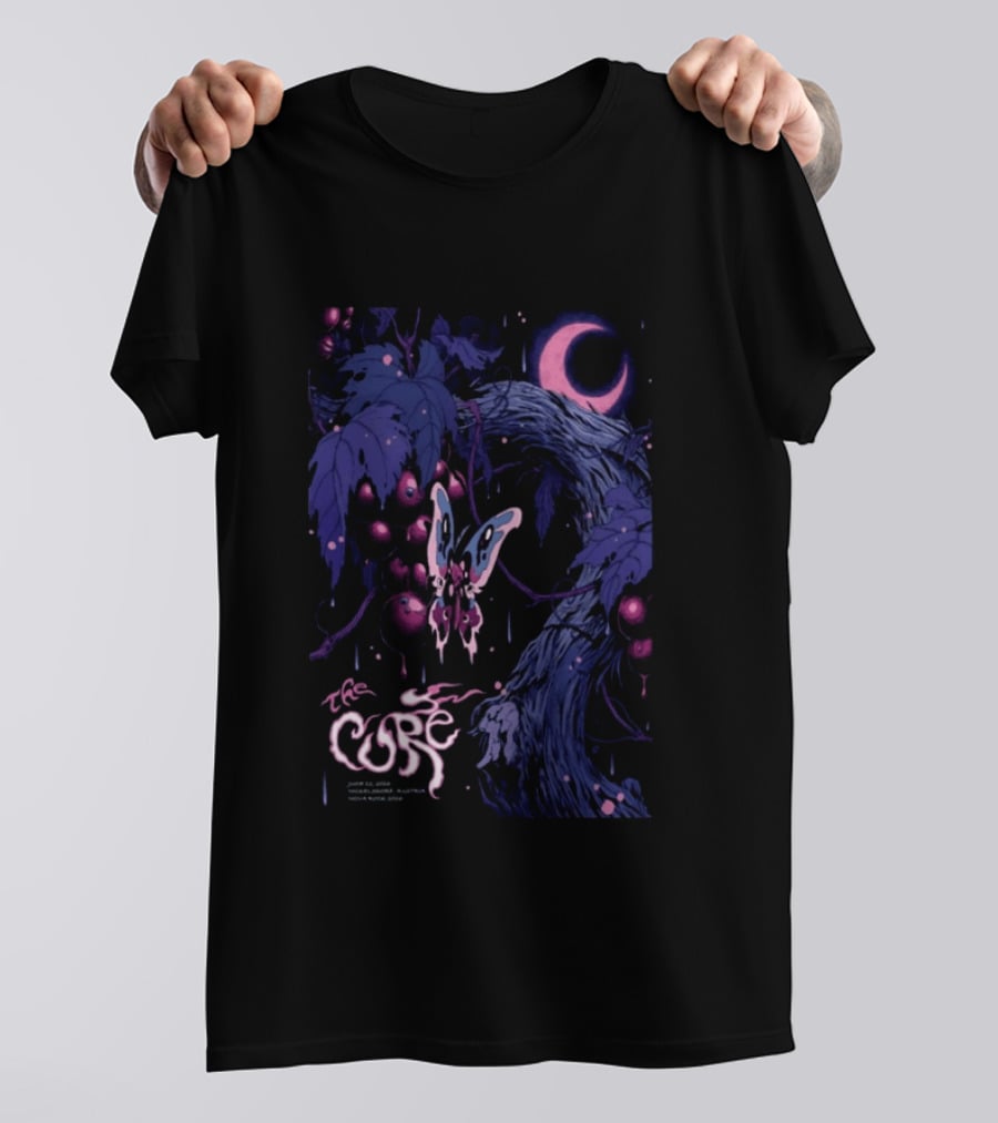 The Cure June 12 2026 Nickelsdorf Austria Psychedelic Butterfly Moon T-Shirt