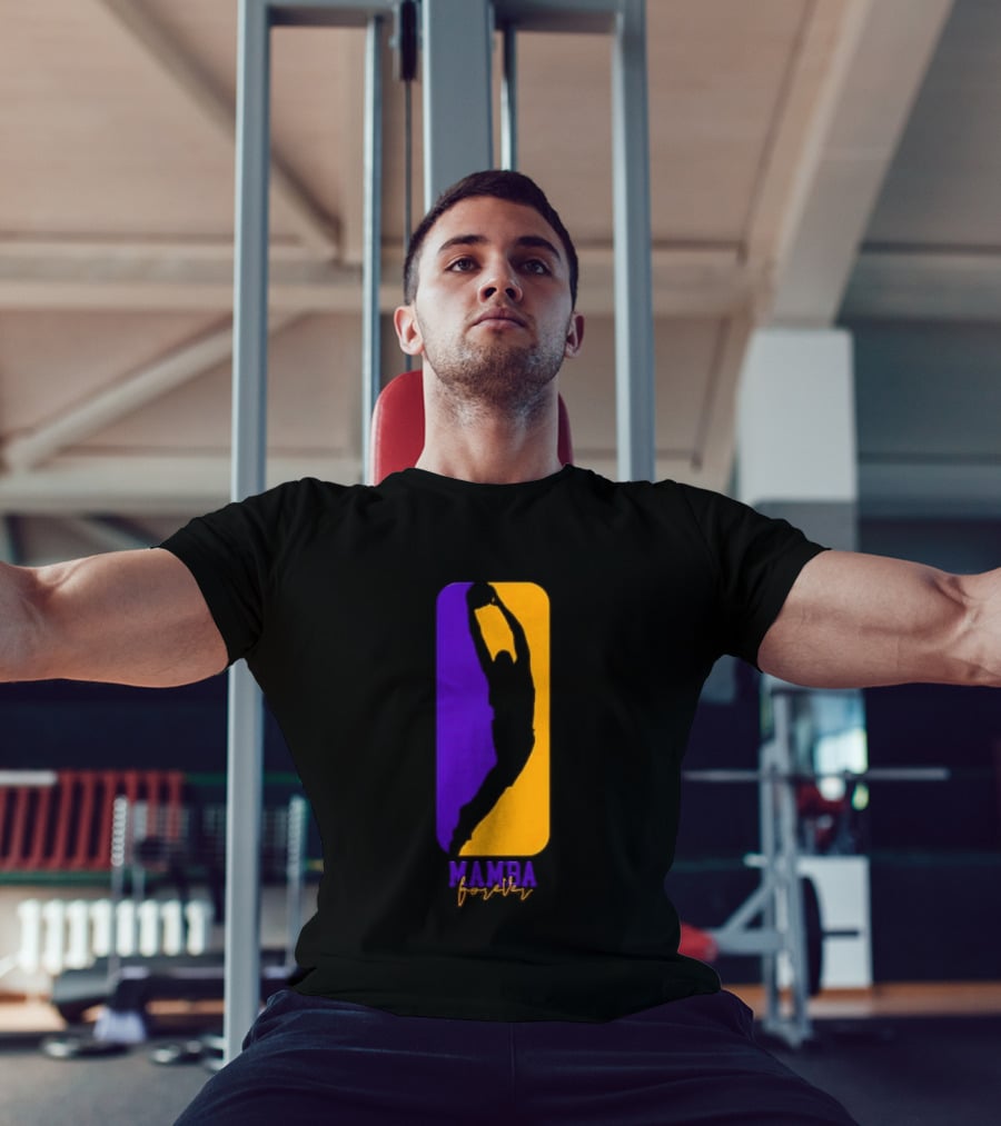 Mamba Forever Purple Gold Basketball Legend T-Shirt