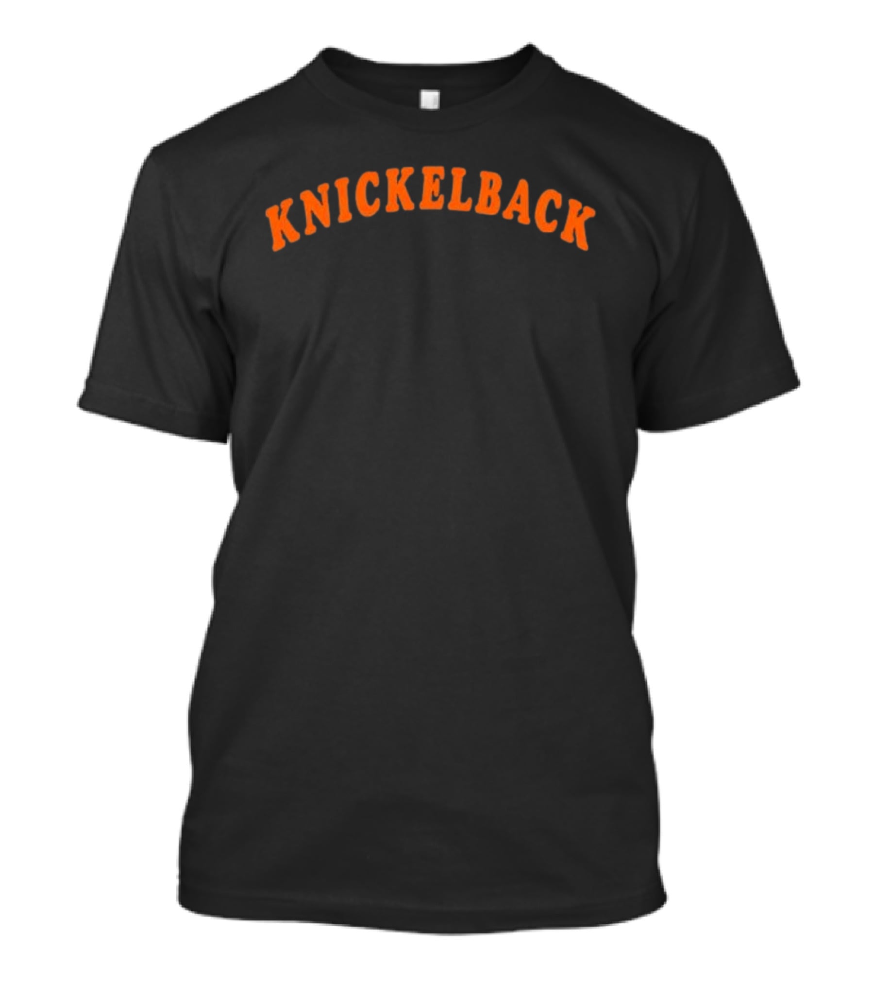 TS Wearing Knickelback Orange T-Shirt