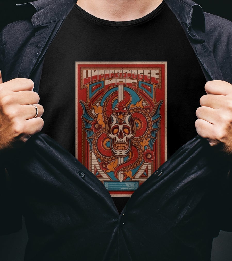 Umphrey's McGee Moe Tour 2026 Skull And Snake T-Shirt