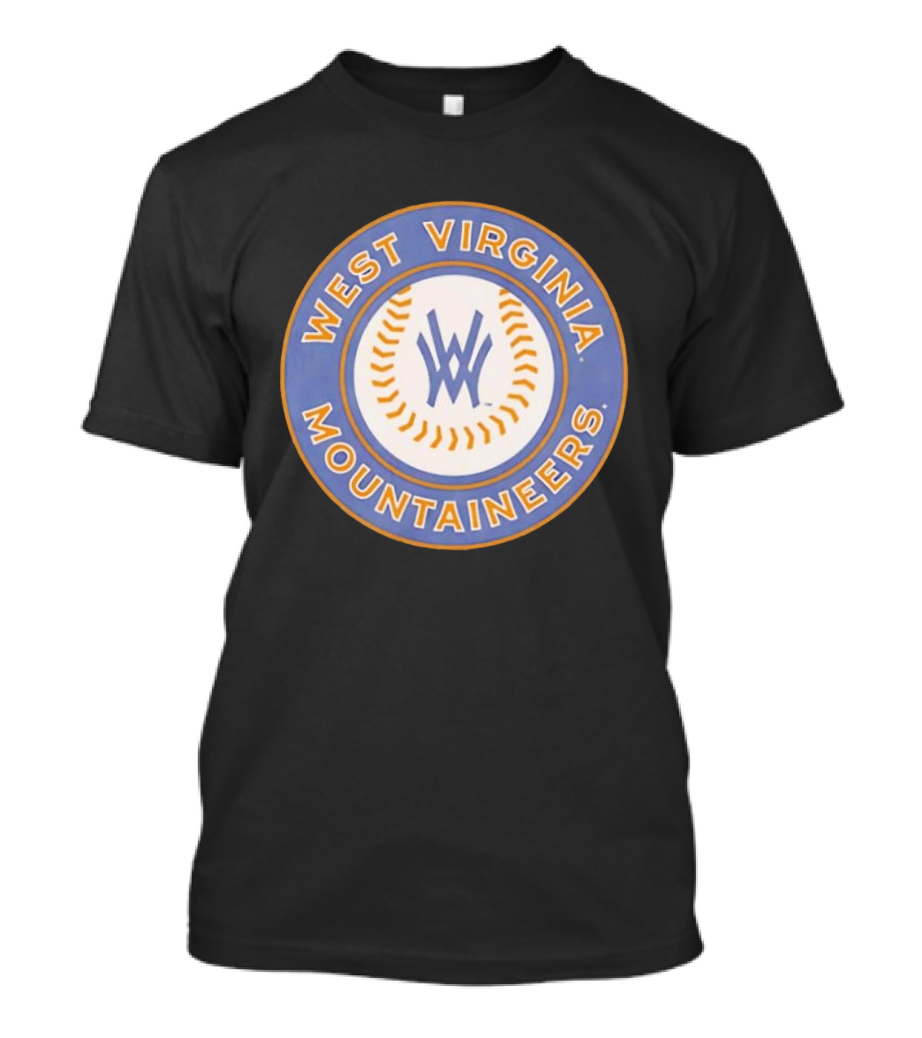 West Virginia Mountaineers NCAA Baseball Circular T-Shirt