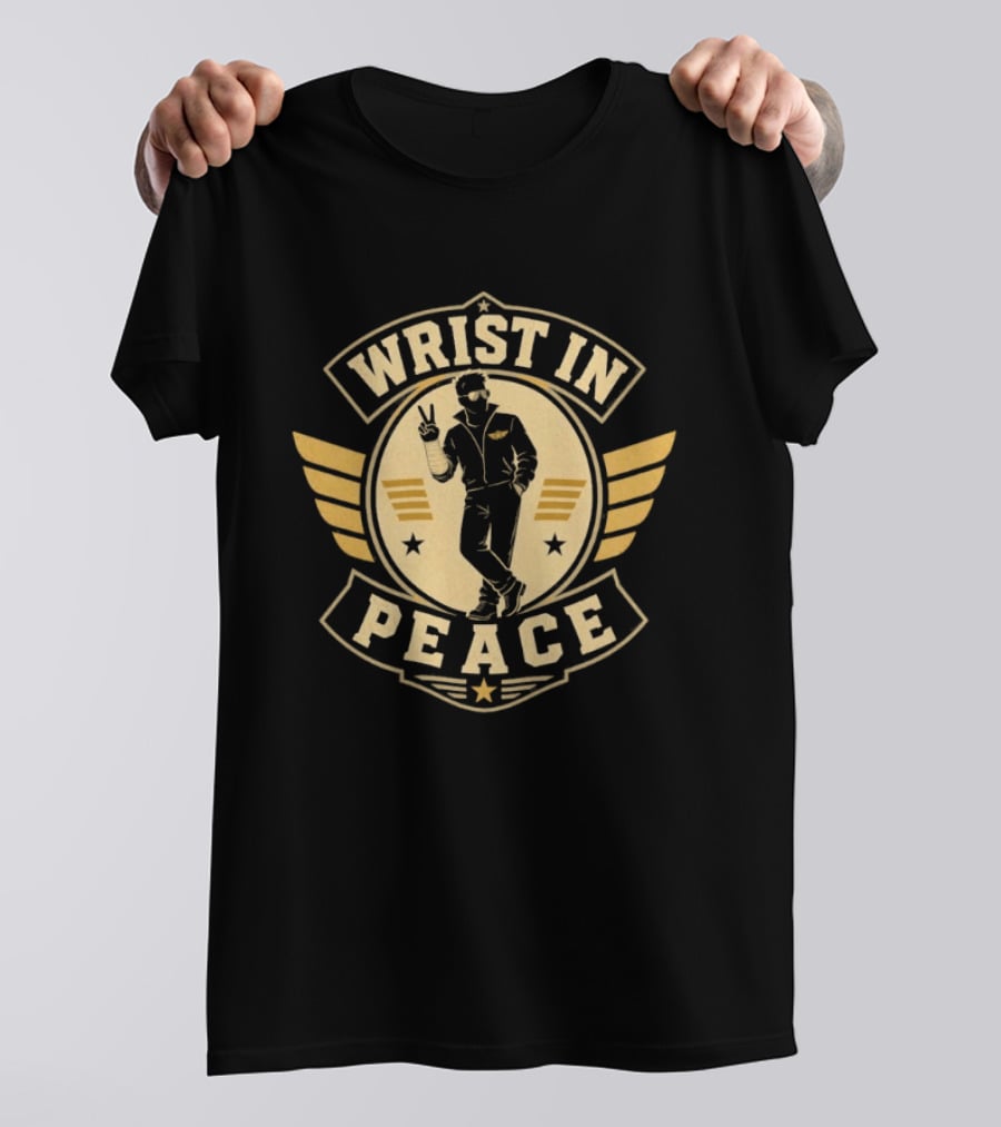 Wrist In Peace Wings Peace Gesture Star T-Shirt