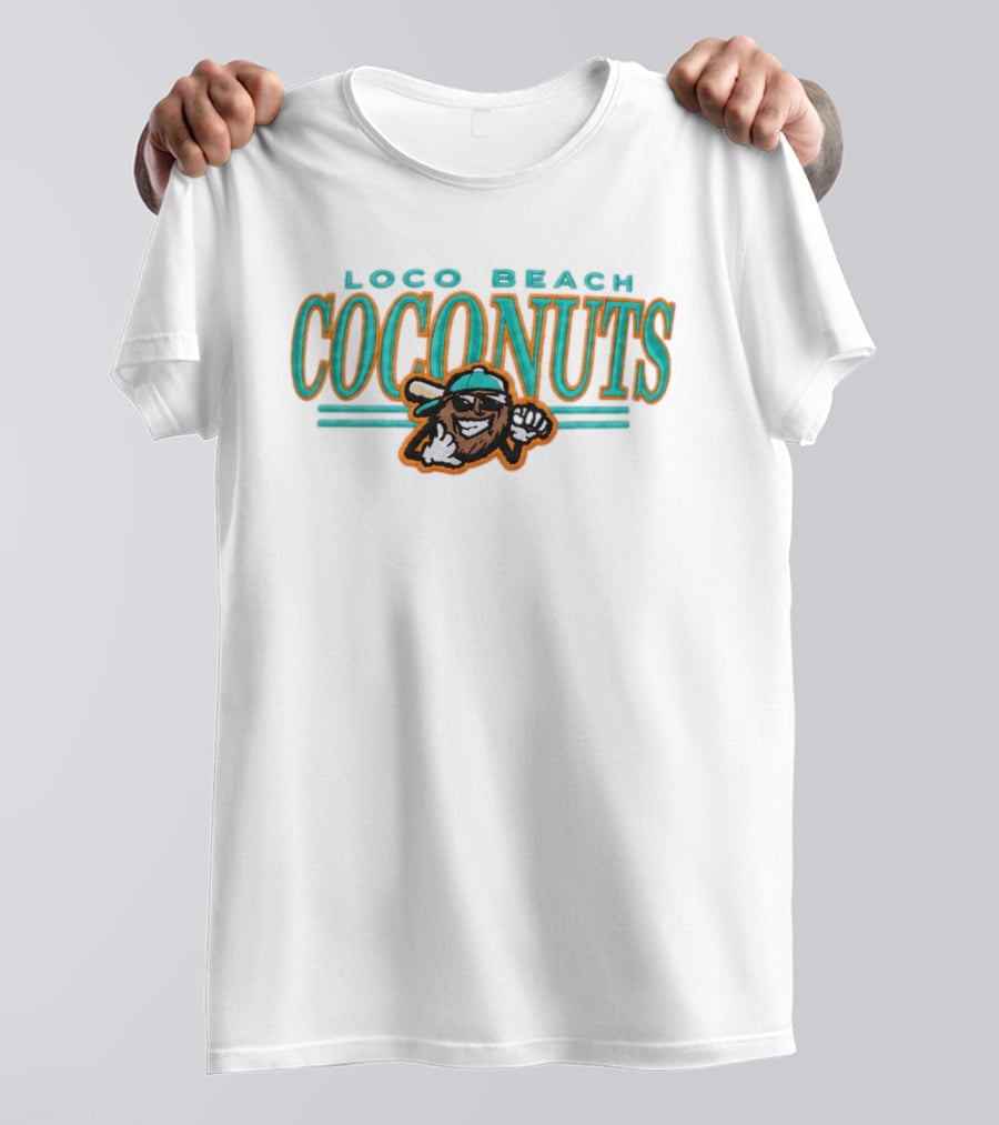Loco Beach Coconuts 2026 Fun Logo With Cool Coconut T-Shirt