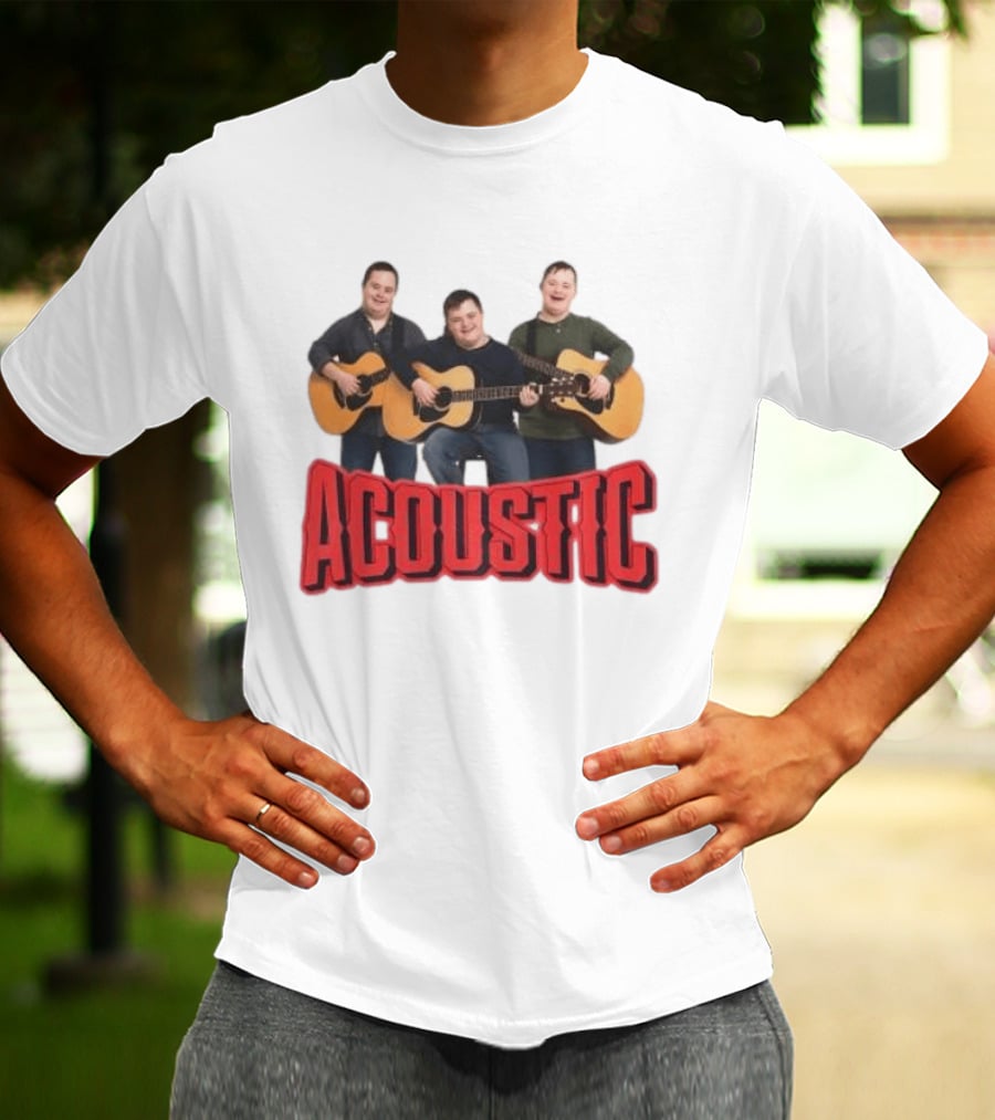 Acoustic Play Guitar Meme Trio T-Shirt