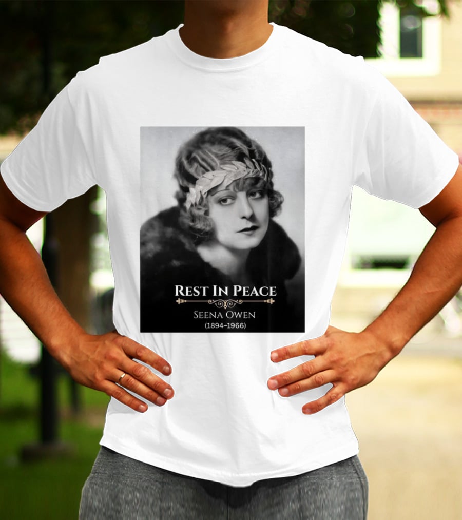 Rest In Peace Seena Owen 1894 1966 Memorial Tribute Vintage Photography T-Shirt