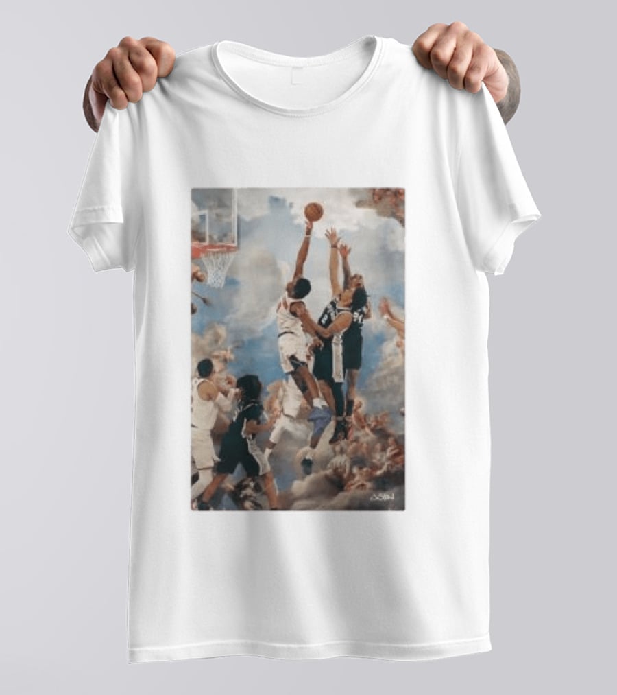 OG Anunoby Slam Dunk Basketball Masterpiece With Cloud T-Shirt