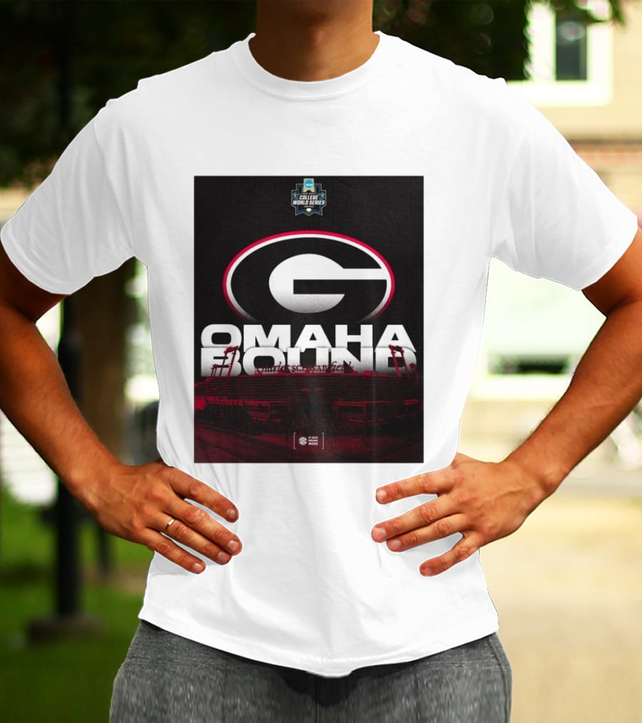 Georgia Bulldogs Omaha Bound College World Series Baseball Hoover Alabama T-Shirt