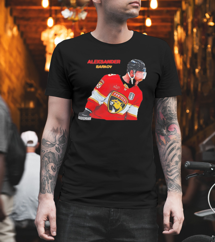 Aleksander Barkov Number 16 Florida Panthers Red Hockey Jersey T-Shirt