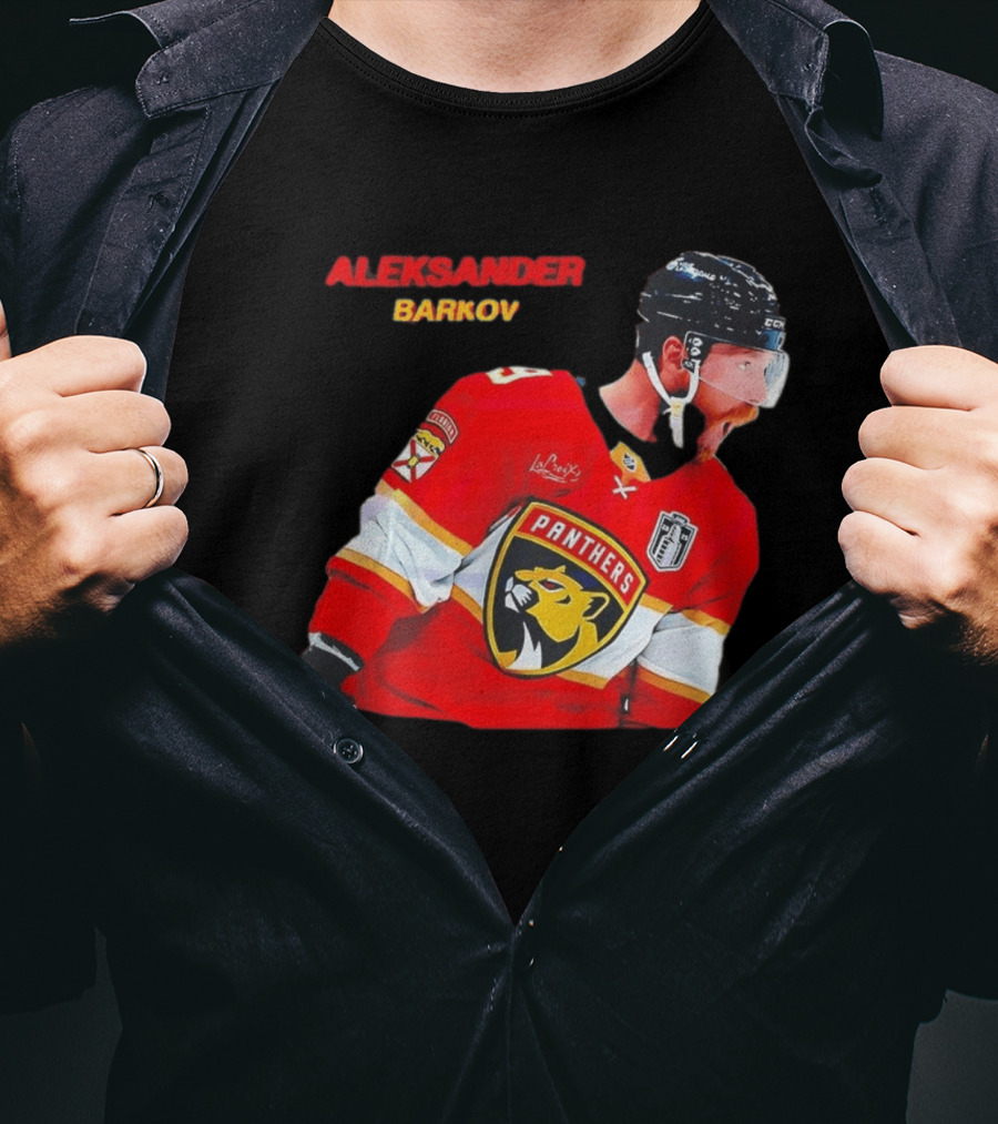 Aleksander Barkov Number 16 Florida Panthers Red Hockey Jersey T-Shirt