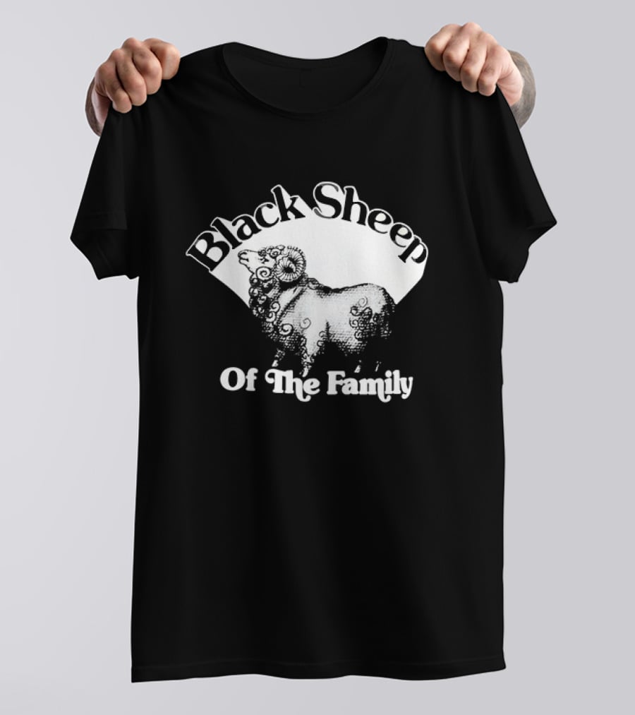 Black Sheep Of The Family Playful Sheep T-Shirt