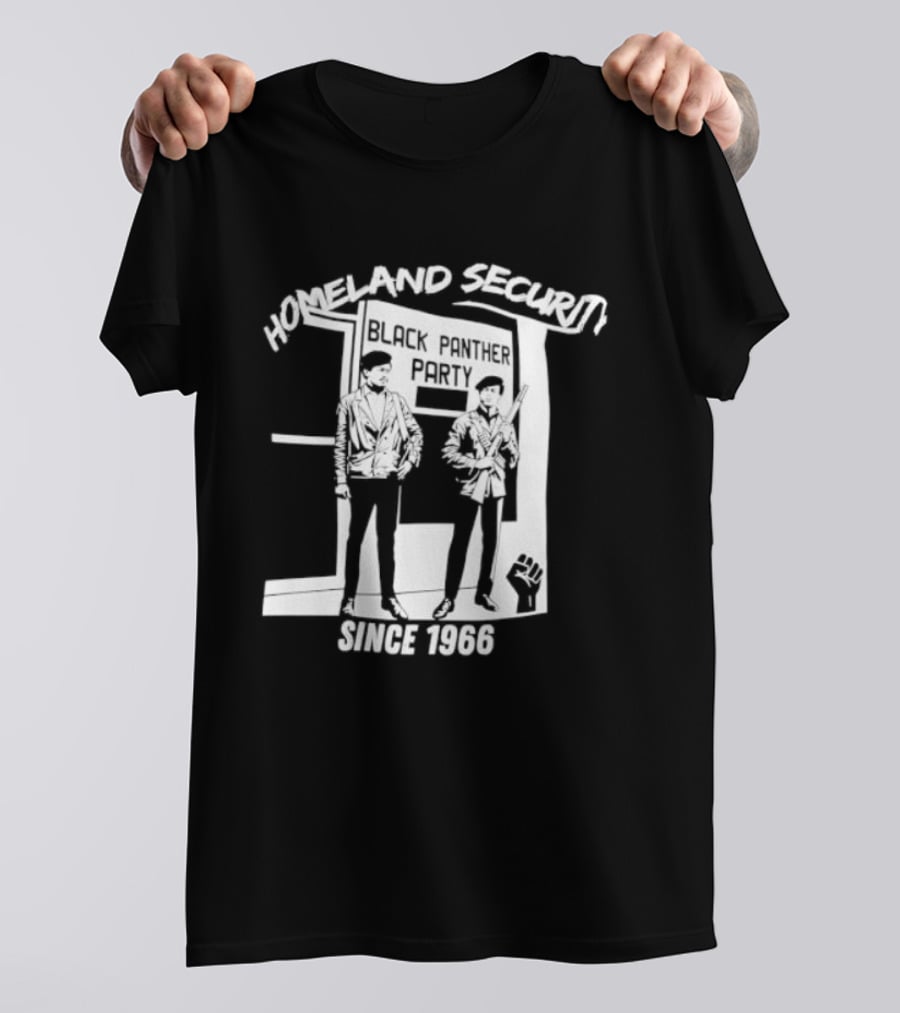 HomeLand Security Since 1966 Black Panther Party T-Shirt