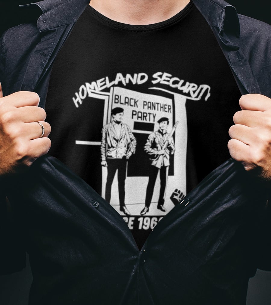 HomeLand Security Since 1966 Black Panther Party T-Shirt