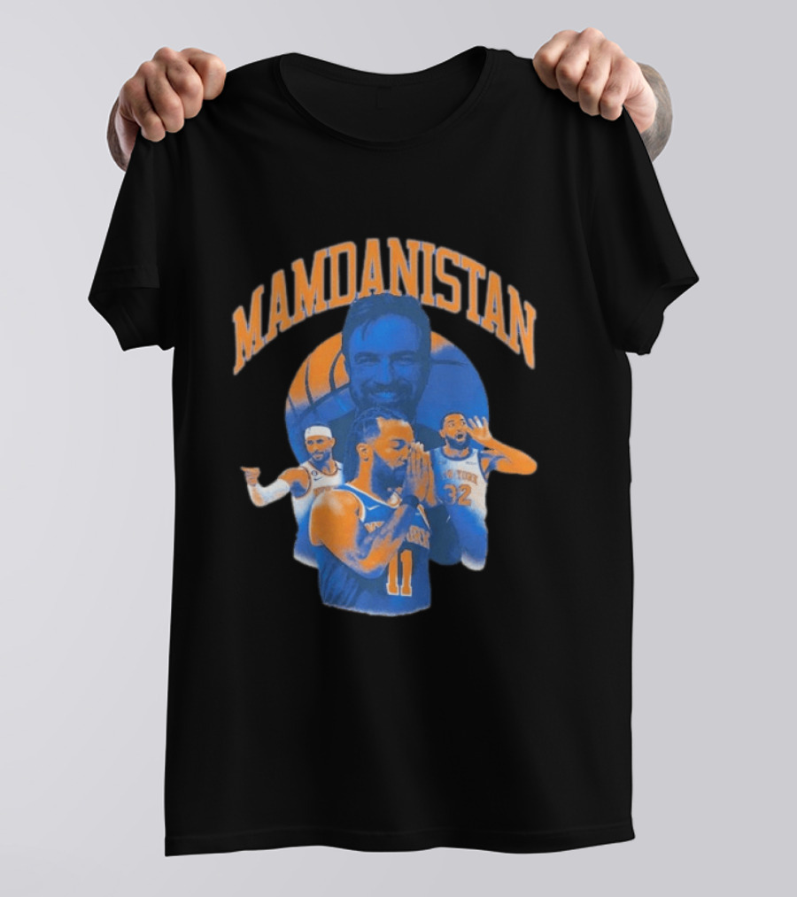 MAMDANISTAN Jalen Brunson New York Knicks Basketball Fan T-Shirt