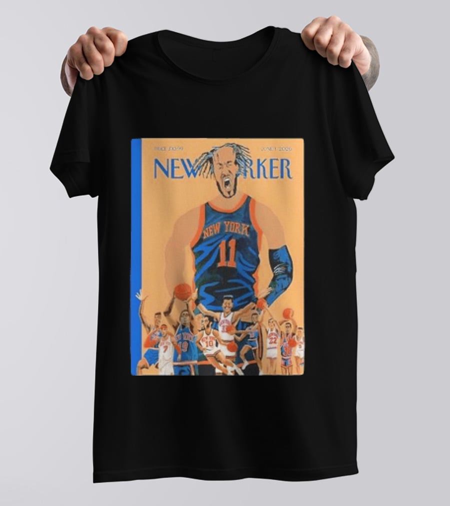 Jalen Brunson New York Knicks June 2026 New Yorker Edition Featuring Basketball Highlights T-Shirt