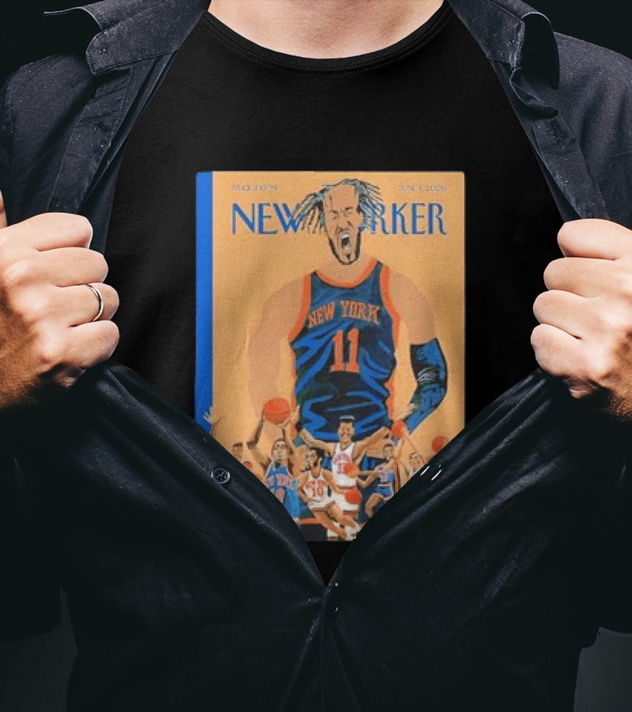 Jalen Brunson New York Knicks June 2026 New Yorker Edition Featuring Basketball Highlights T-Shirt