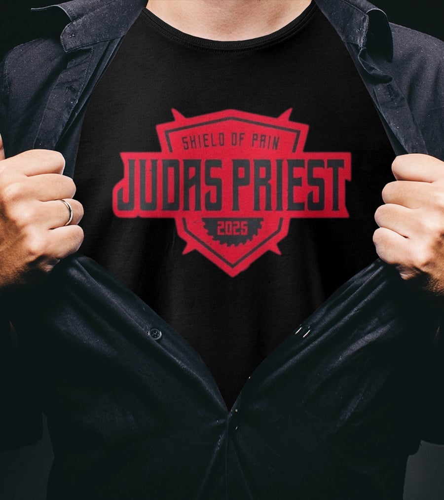 Judas Priest Shield Of Pain 2025 Tour Dates Zip T-Shirt