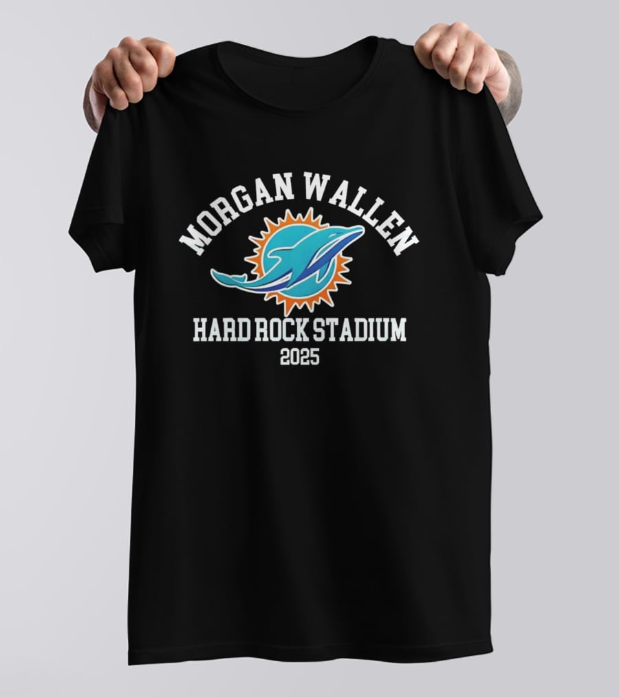 Morgan Wallen Miami Dolphins Hard Rock Stadium 2025 Tour T-Shirt