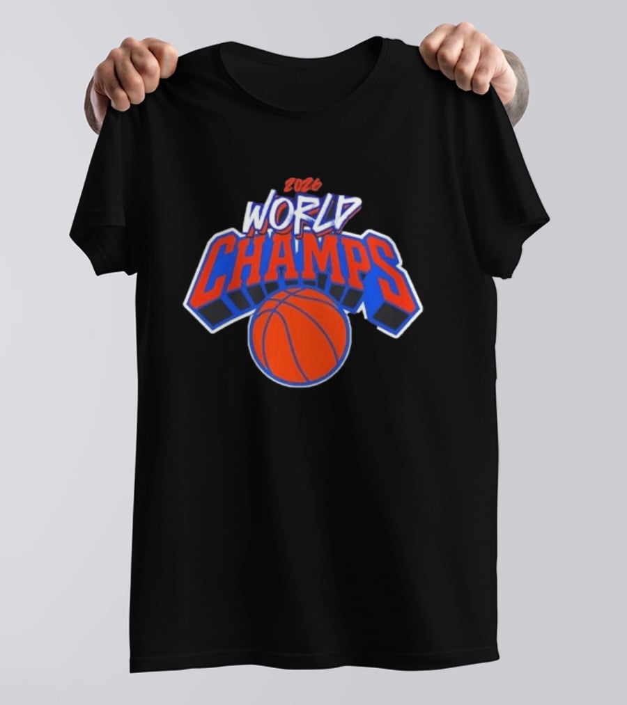 2026 World Champs New York Knicks Basketball T-Shirt