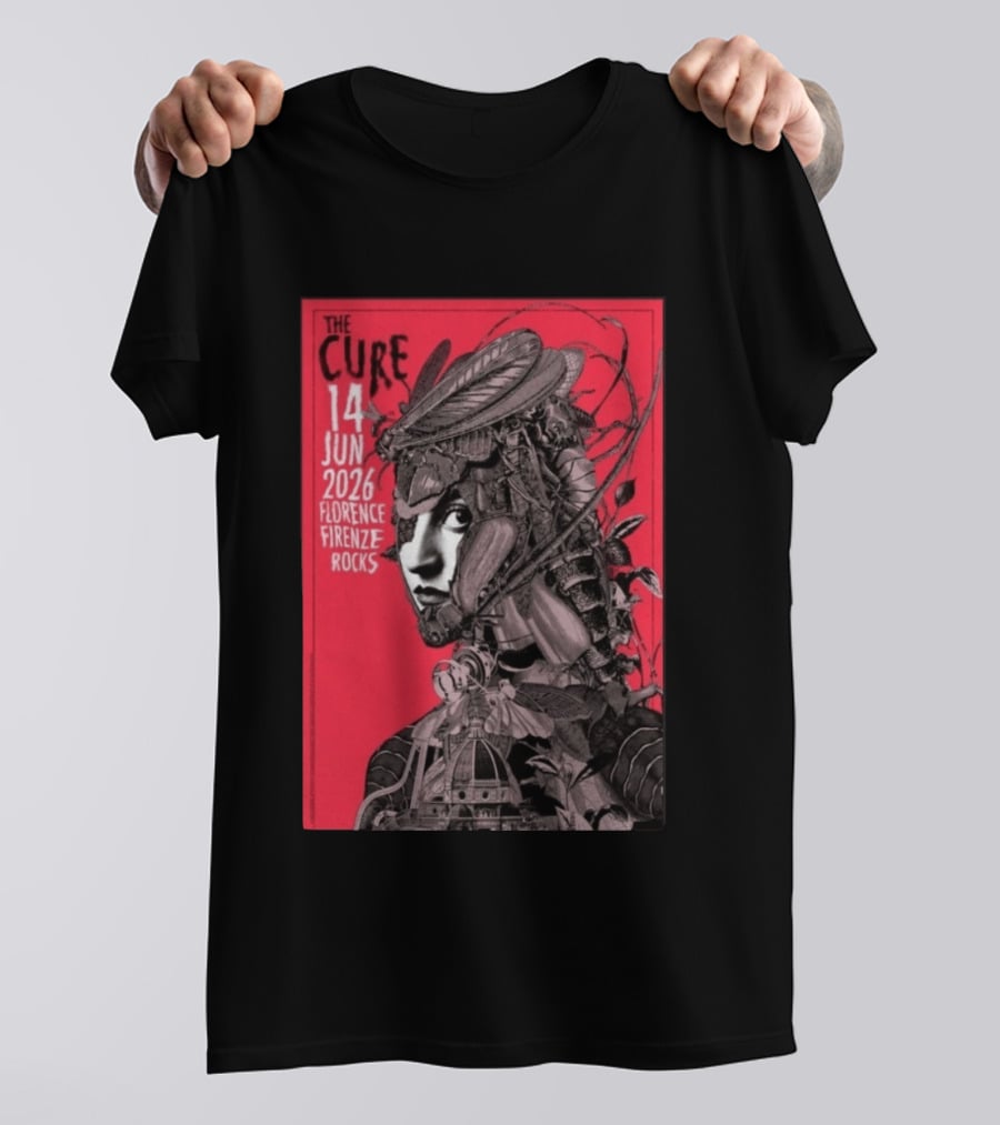 The Cure Florence Firenze Rocks June 14 2026 Festival T-Shirt