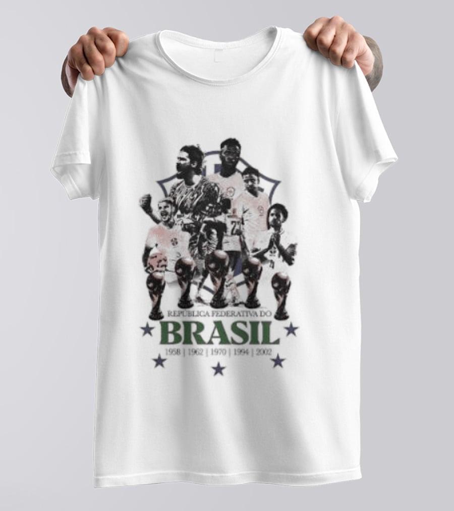 Brazil National Football Team Players República Federativa Do Brasil Stars T-Shirt