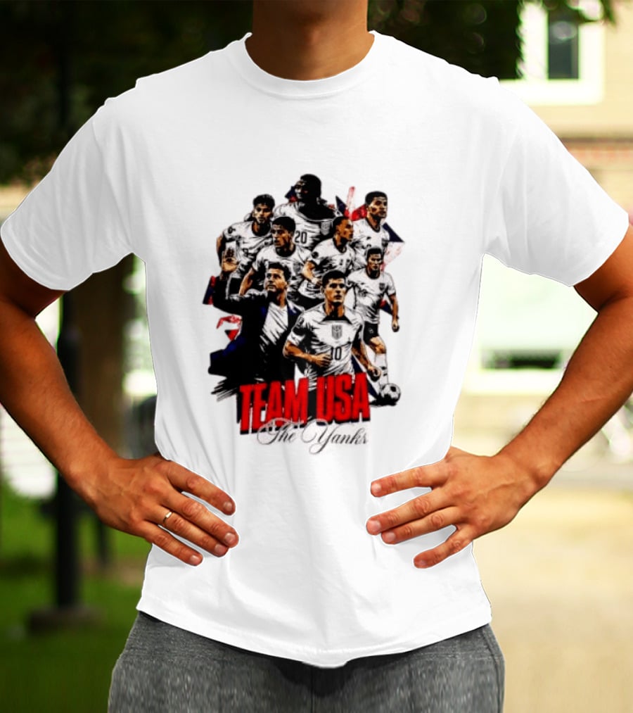 USMNT Christian Pulisic Mauricio Pochettino Team USA The Yanks T-Shirt