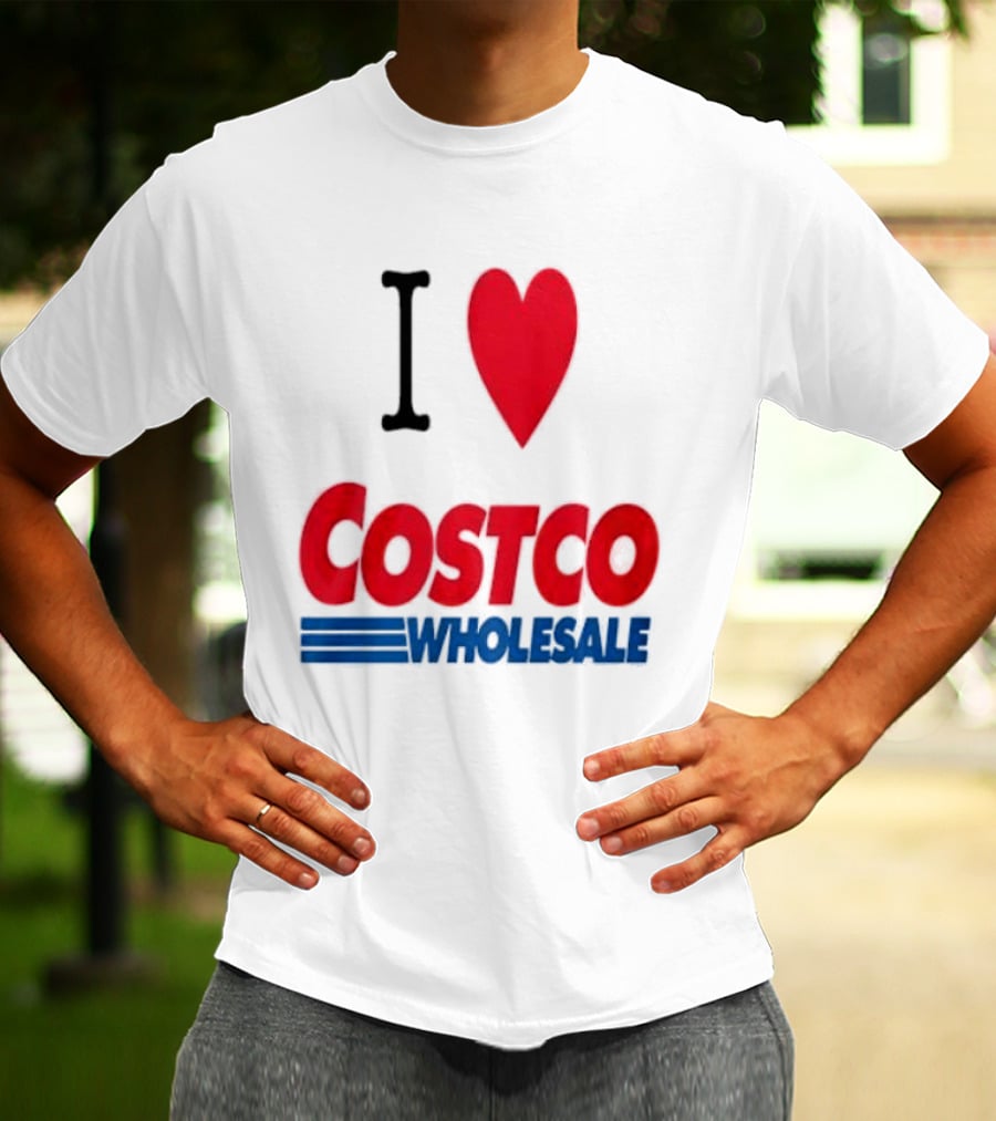 I Love Costco Wholesale Red Heart T-Shirt