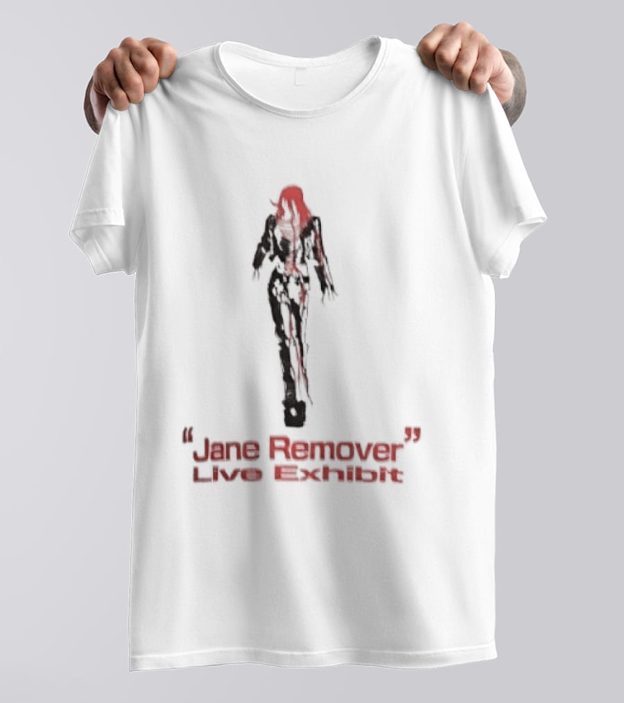 Jane Remover Live Exhibit Red Mysterious Figure T-Shirt