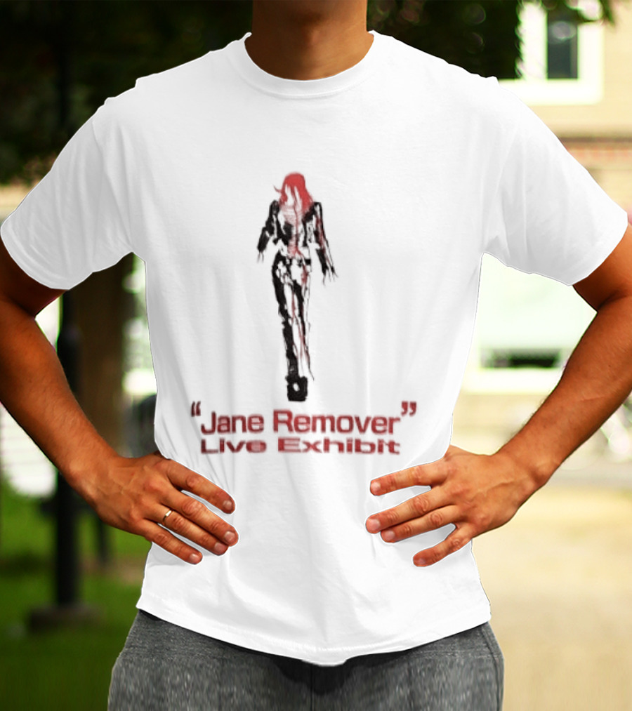 Jane Remover Live Exhibit Red Mysterious Figure T-Shirt