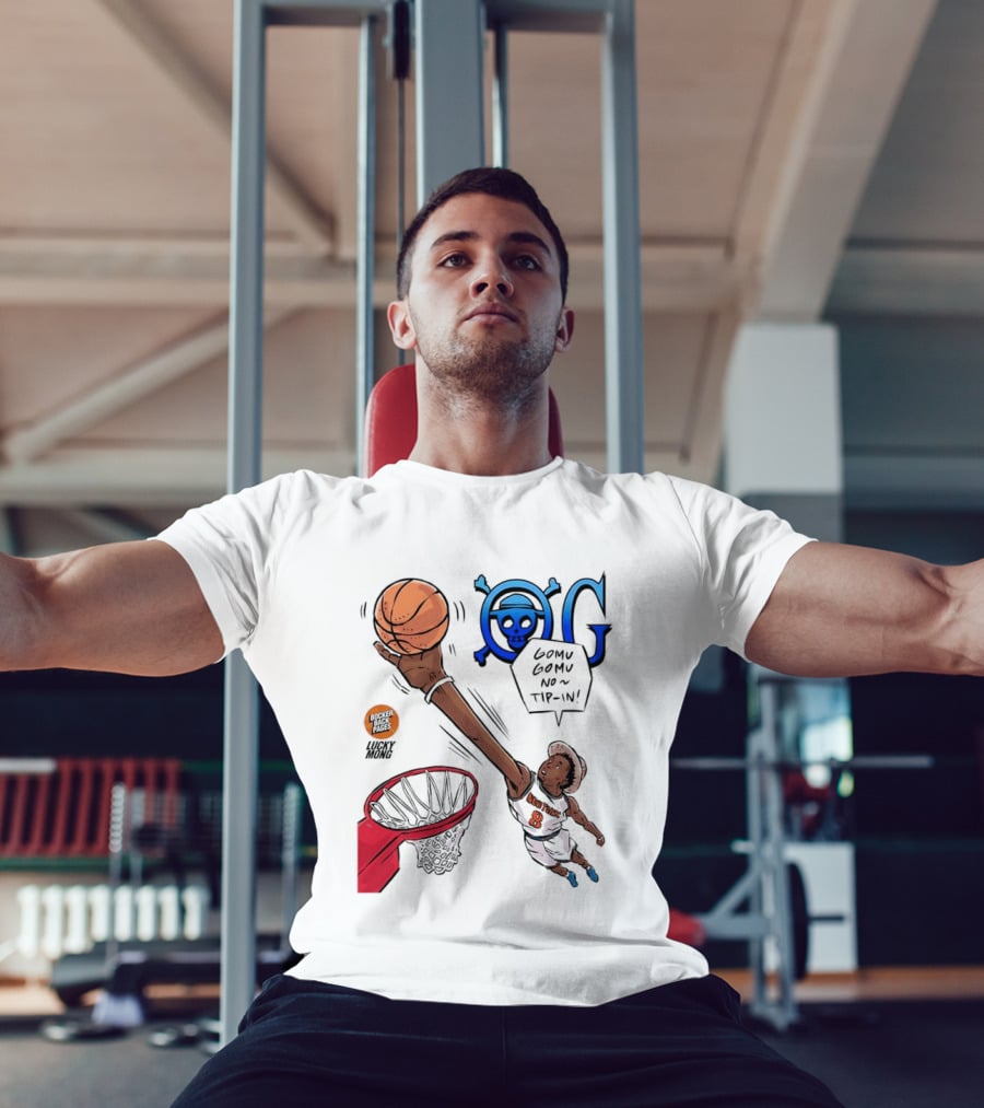 Kemba Walker New York Knicks Gomu Gomu No Tip In Basketball Manga T-Shirt