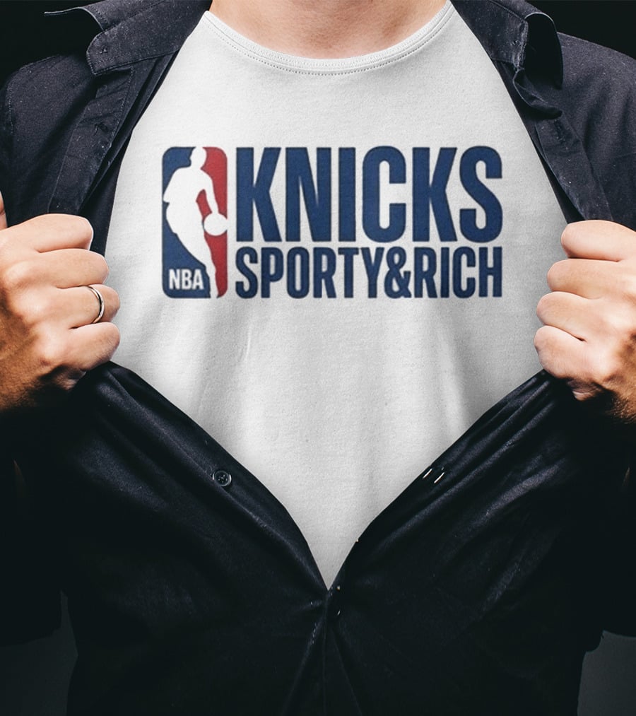 Knicks NBA Sporty & Rich 2026 Collaboration T-Shirt