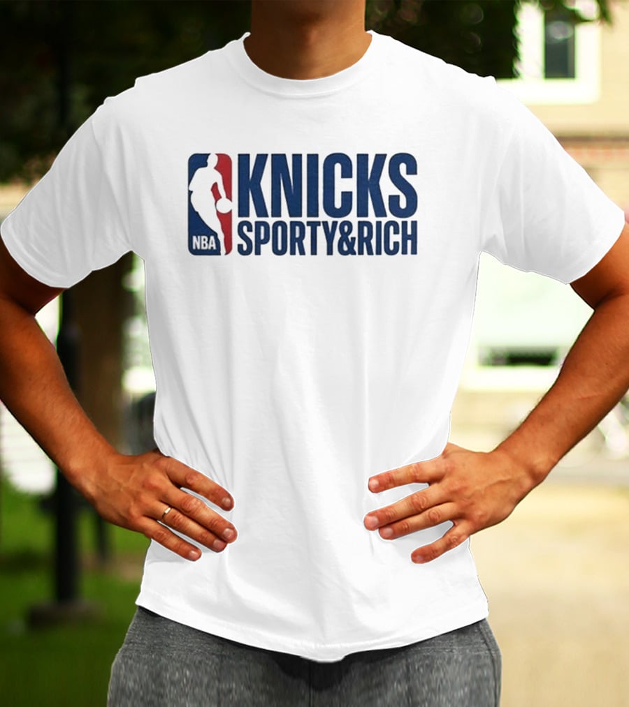 Knicks NBA Sporty & Rich 2026 Collaboration T-Shirt