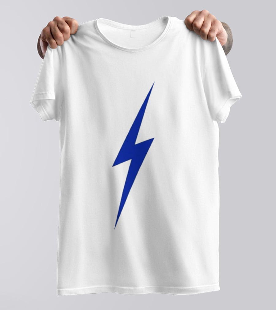 OKC Lightning Bolt Blue Power Energy T-Shirt