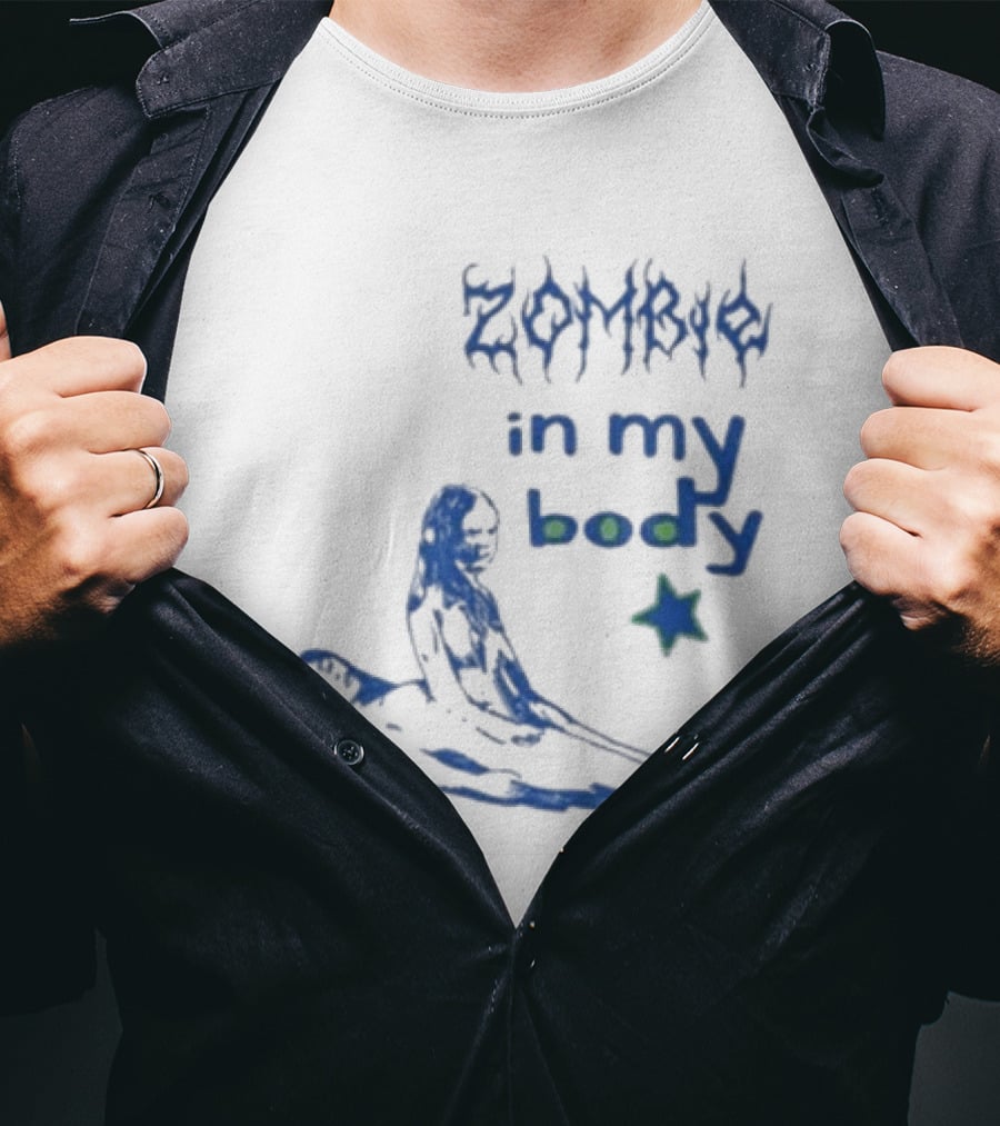 Olivia Rodrigo Zombie In My Body Blue Sketchy T-Shirt