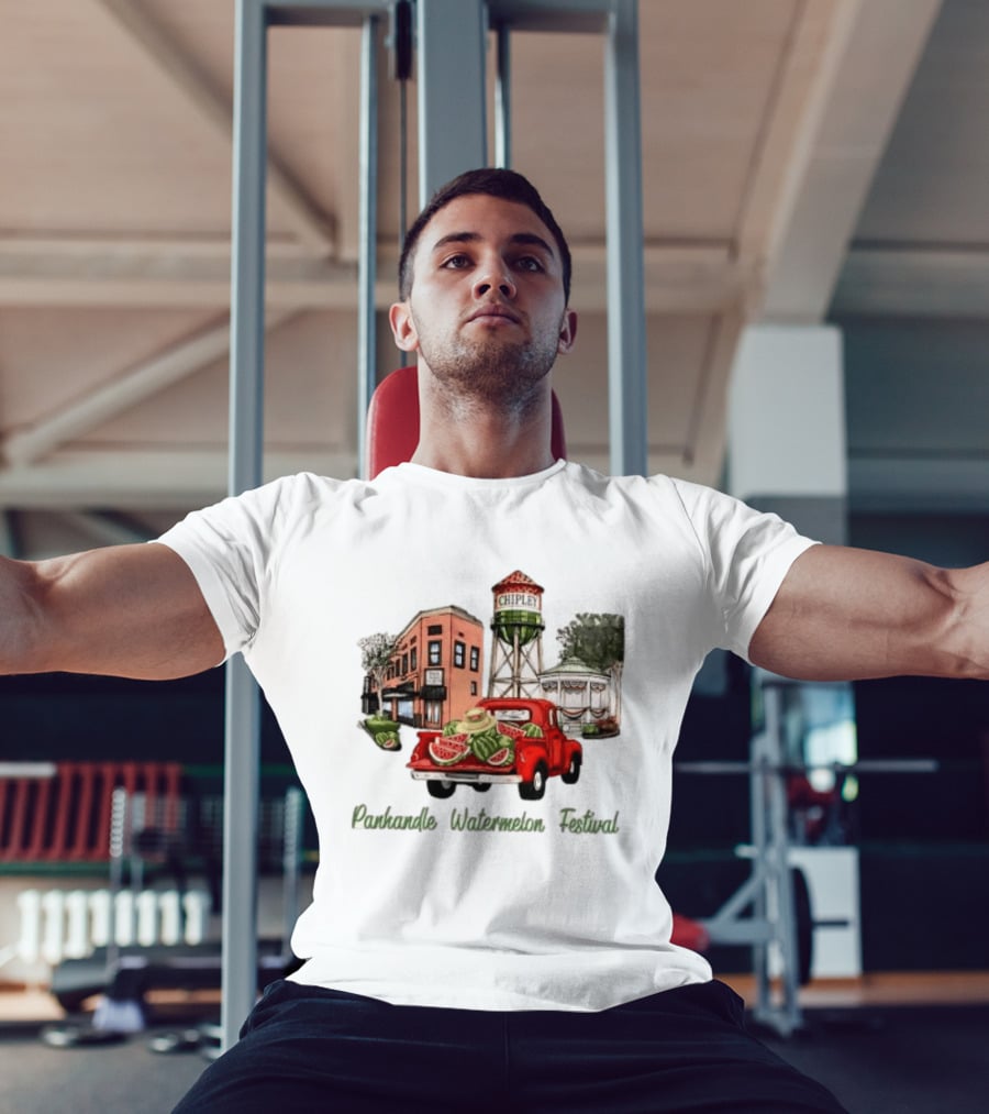 Panhandle Watermelon Festival Chipley Vintage Truck Scene T-Shirt