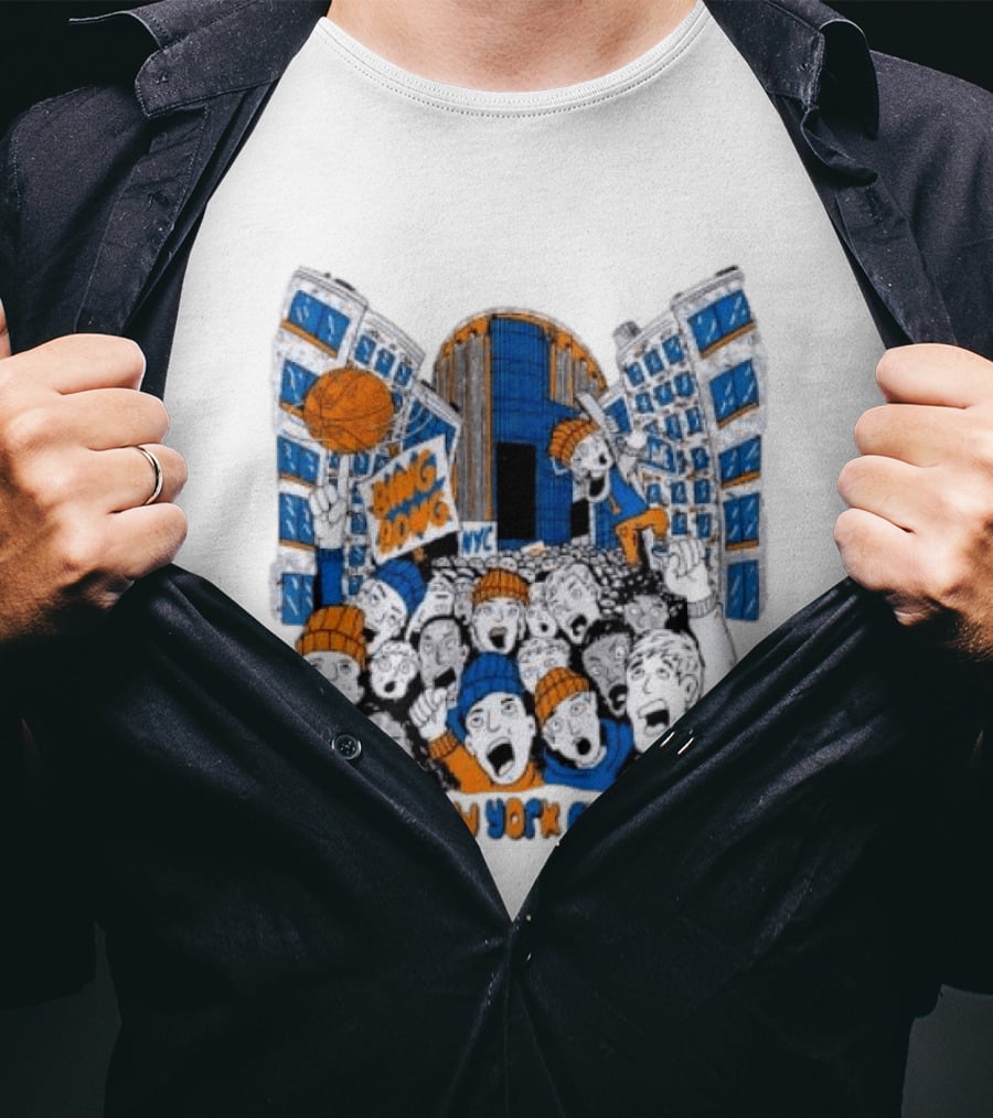 New York Knicks Bing Bong NYC New York City Basketball Fans Celebration T-Shirt