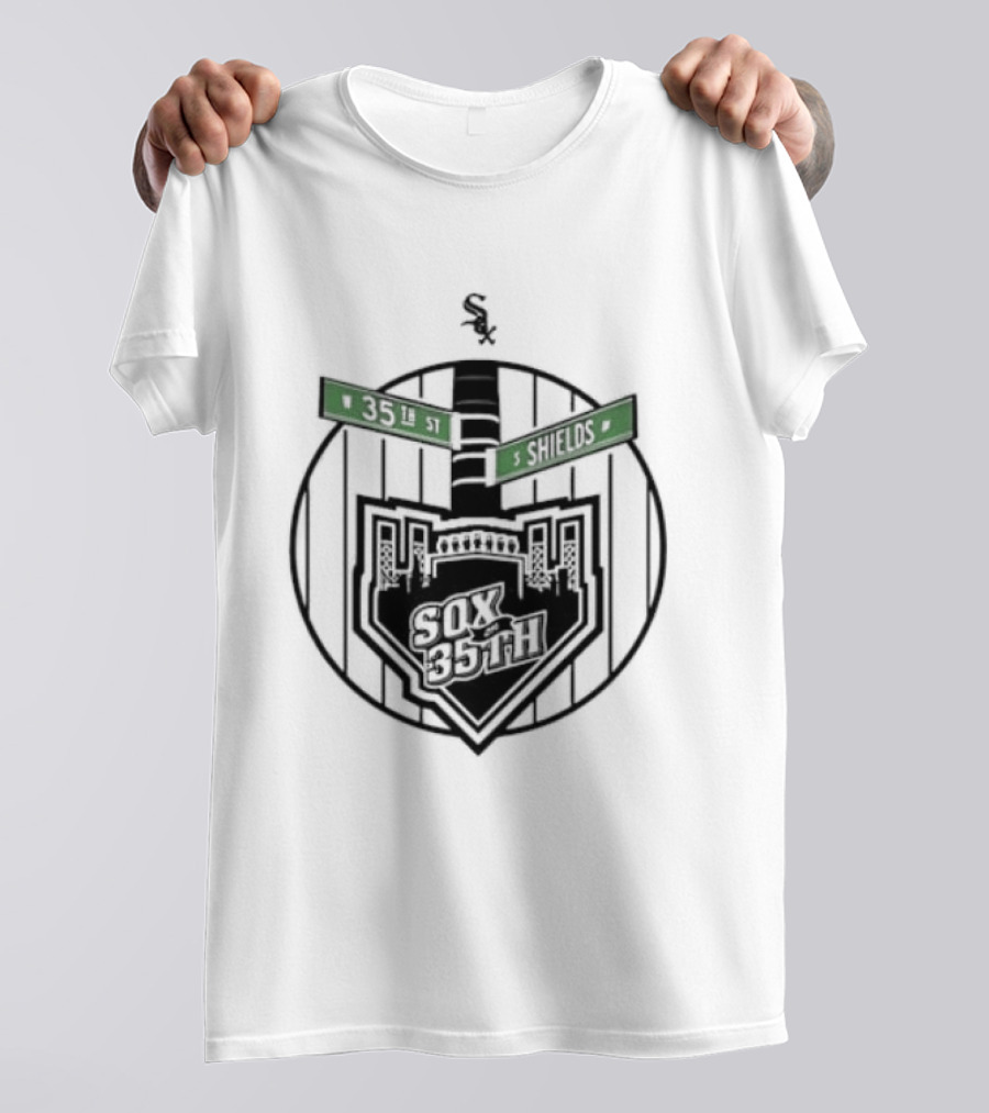 White Sox 35th Shields Baseball Vintage Circle T-Shirt
