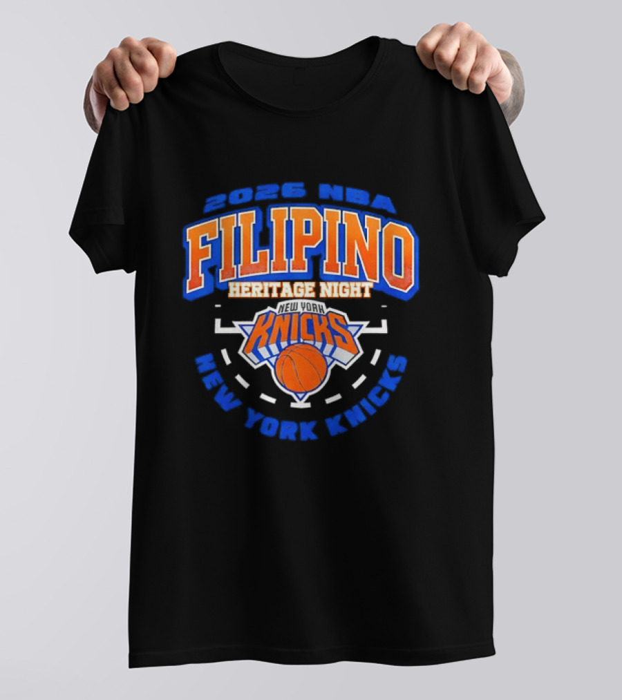 2026 NBA Filipino Heritage Night New York Knicks T-Shirt