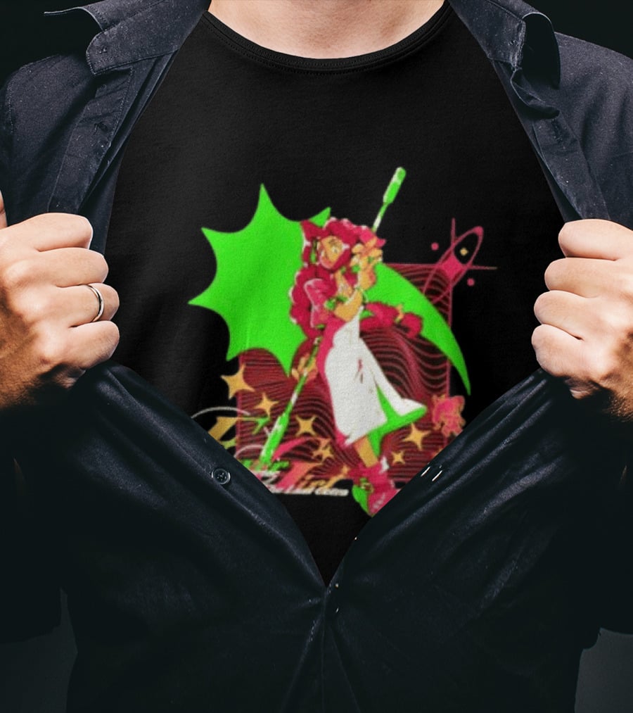 Aerith Gainsborough Final Fantasy VII Flower Girl Planet Protector Last Cetra Fantasy Art Nouveau T-Shirt
