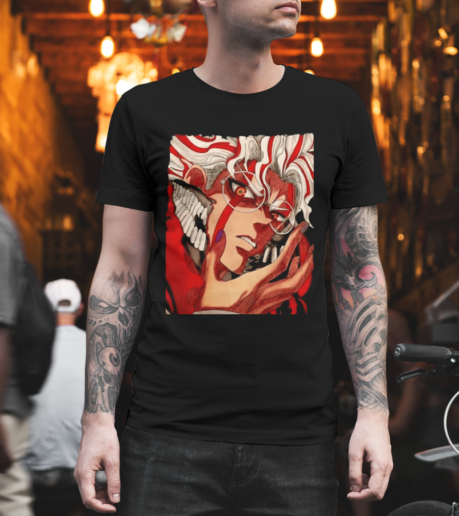 Akaza Kimetsu No Yaiba Upper Rank Three Anime T-Shirt