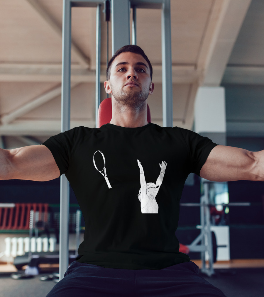 Babolat Tennis Player Celebration Arms Raised Victory T-Shirt
