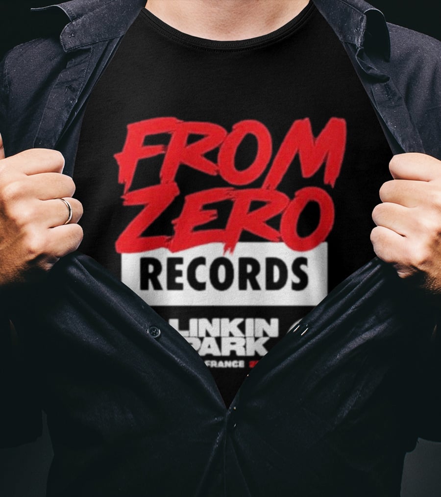 From Zero Records Linkin Park Lyon France 2026 T-Shirt
