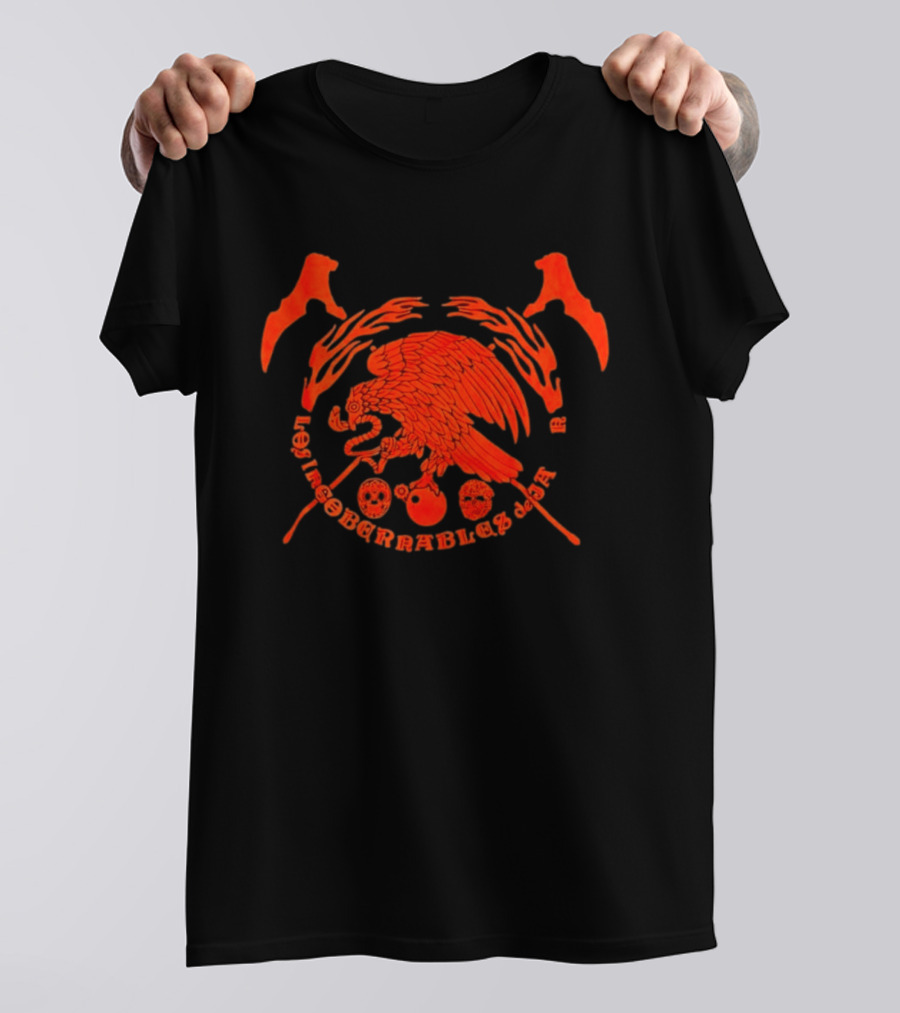 Mexican Eagle Los Irreborrables De Japor Skull T-Shirt