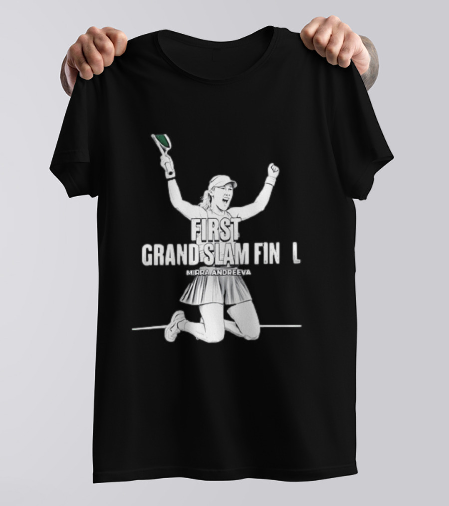 Mirra Andreeva First Grand Slam Final Celebration T-Shirt