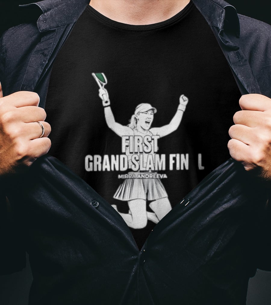 Mirra Andreeva First Grand Slam Final Celebration T-Shirt