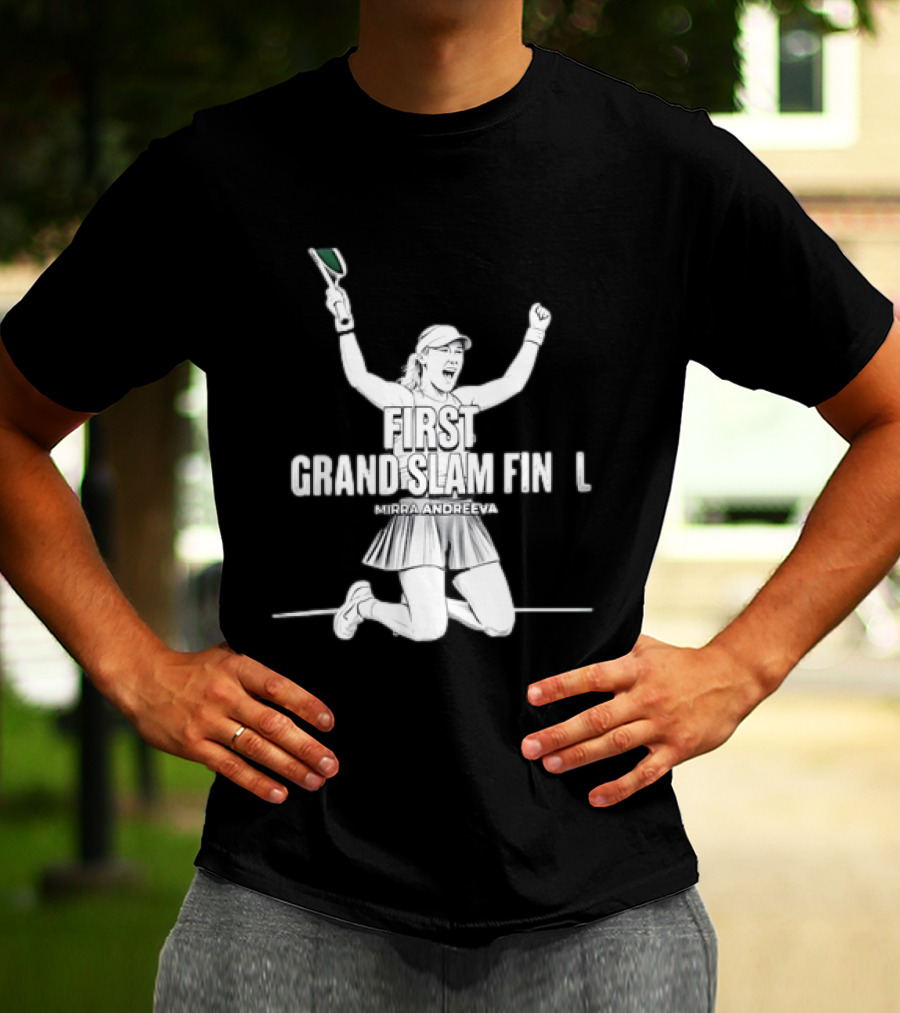 Mirra Andreeva First Grand Slam Final Celebration T-Shirt
