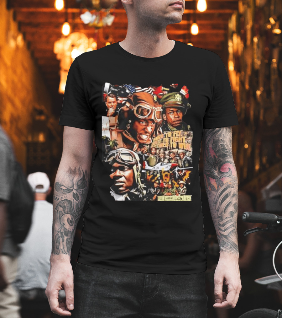 Tuskegee Airmen Born To Fly Built To Fight Destined To Win World War II US Army T-Shirt
