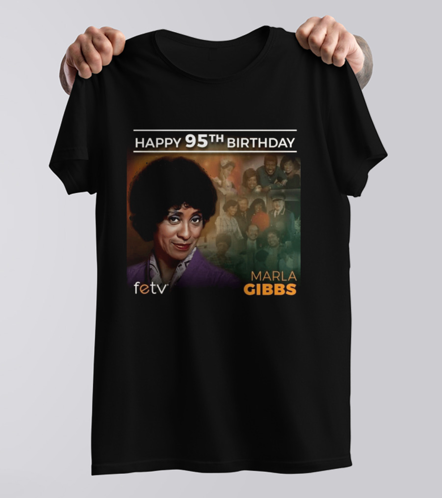 FETV Celebrates Marla Gibbs 95th Birthday Iconic Role On The Jeffersons T-Shirt